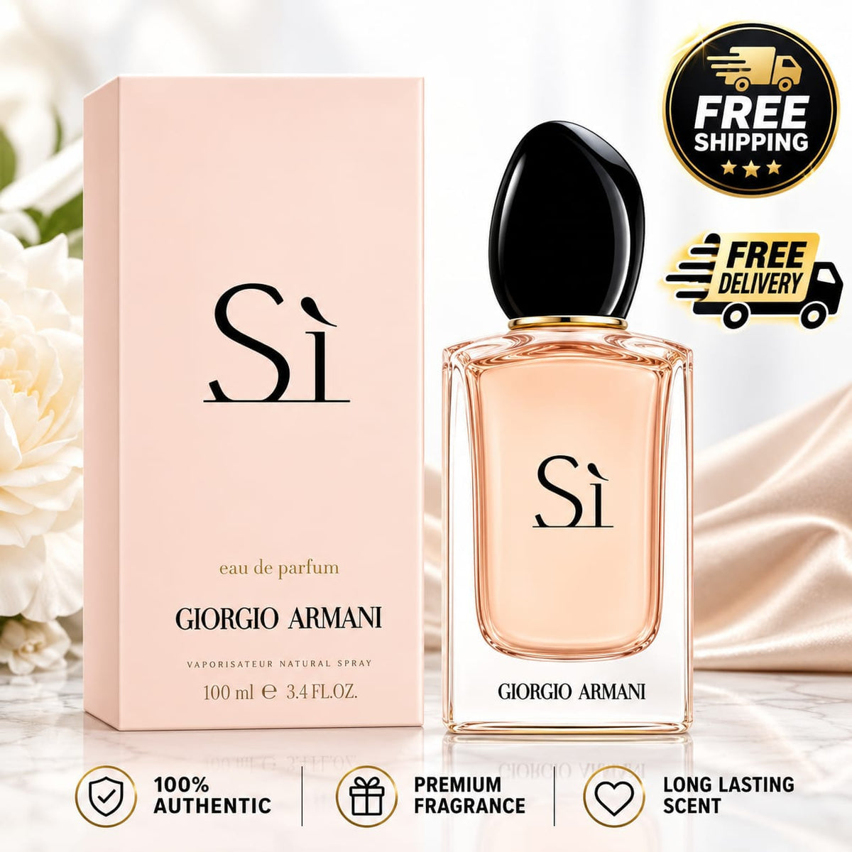 Giorgio Armani Si Eau de Parfum Spray 3.4oz/100ml