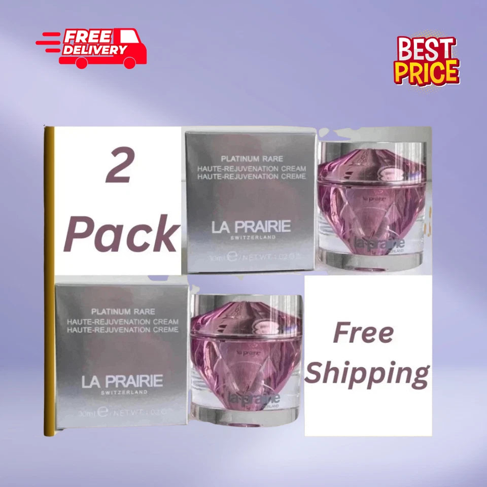 La Prairie Platinum Rare Haute-Rejuvenation Cream 30ml New Sealed Pack of 2